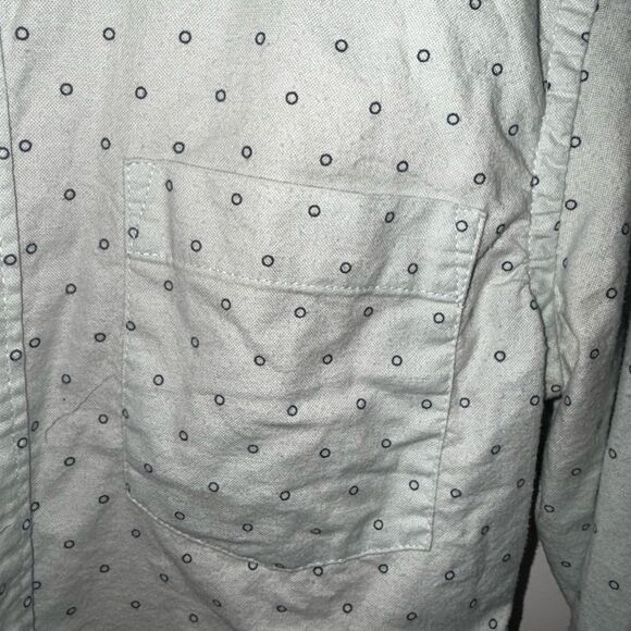 Goodfellow & Co Gray Casual Button Down Shirt with Subtle Pattern - Picture 2 of 5